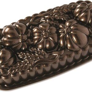 Nordic Ware 93448 Wheat & Pumpkin Loaf Pan, 6 Cup Capacity